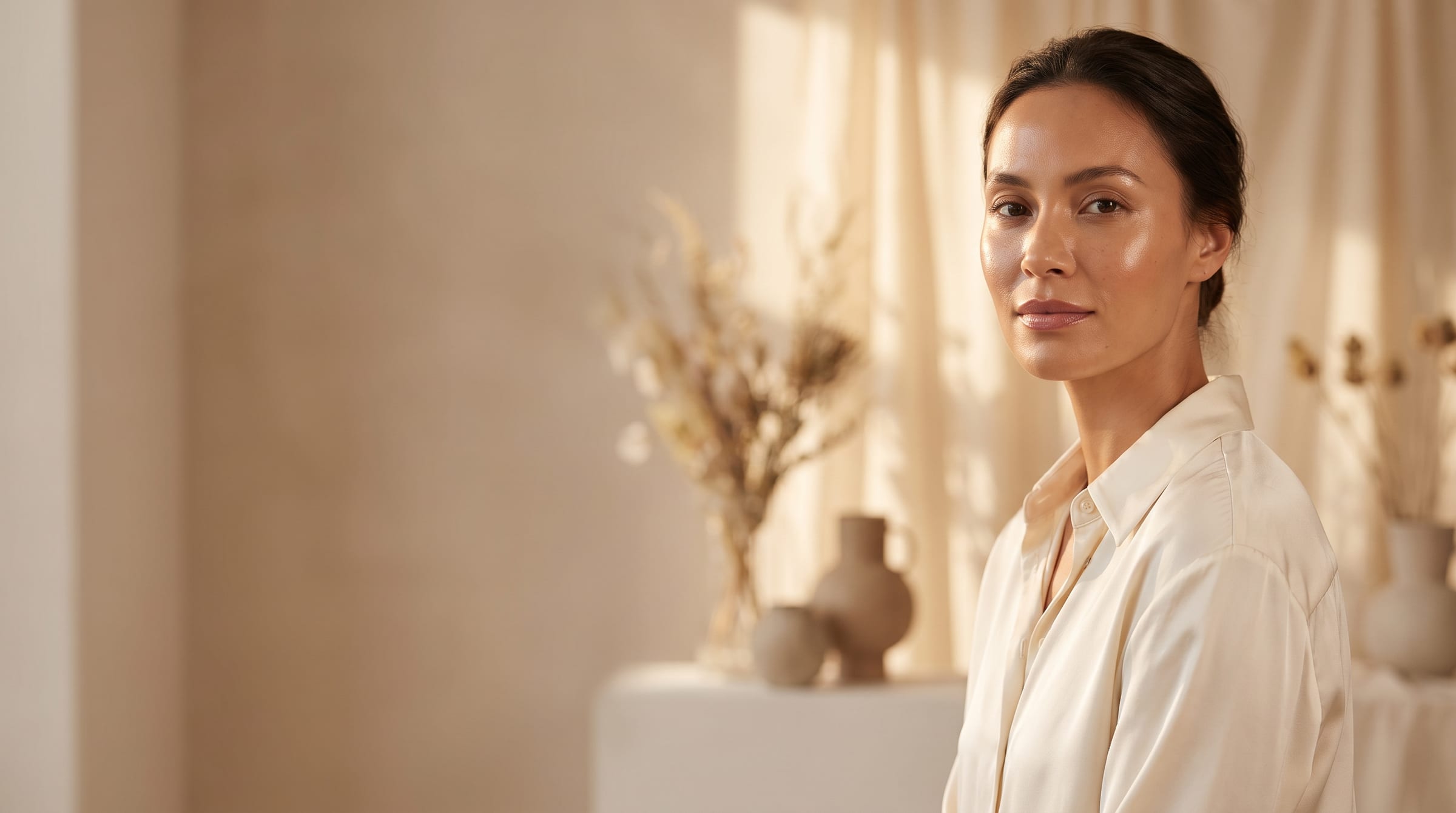 The serene, light-filled interior of Zone Beauty Studio - Kettering